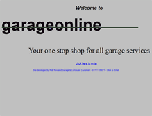 Tablet Screenshot of garageonline.net